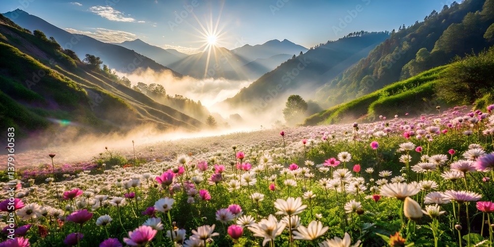 Fototapeta premium alpine meadow in the alps