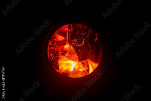 fuego cocina a leña