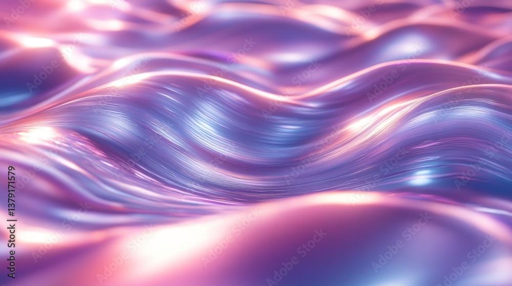 Abstract Purple and Pink Waves: A Digital Art Abstract Purple and Pink Waves: A Digital Art