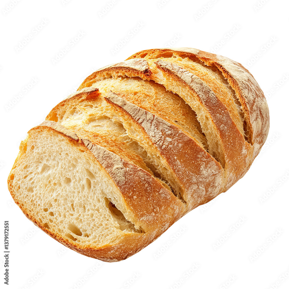 cut French bread viewed from the side at a low angle
cut French bread viewed from the side at a low angle