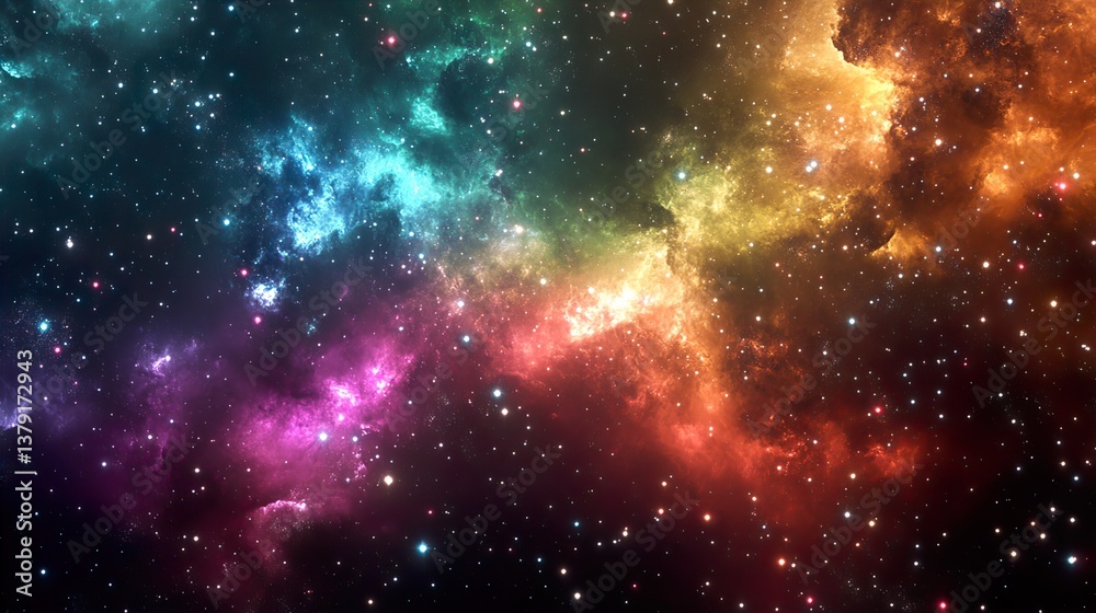 Fototapeta premium Dive into the Mesmerizing Universe of Digital Art with Captivating Emission Clusters Showcasing Creative Expressions and Imaginative Designs in Visual Storytelling