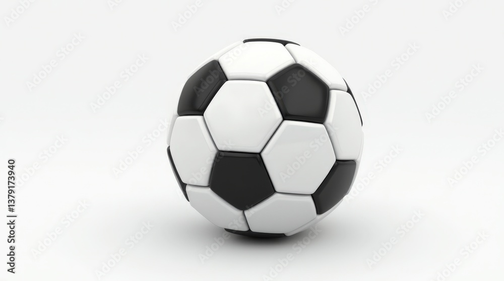 A detailed view of a soccer ball on a bright white background, A detailed view of a soccer ball on a bright white background,