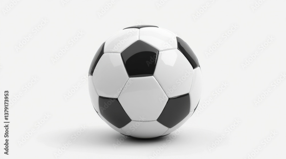 A detailed view of a soccer ball on a bright white background, A detailed view of a soccer ball on a bright white background,