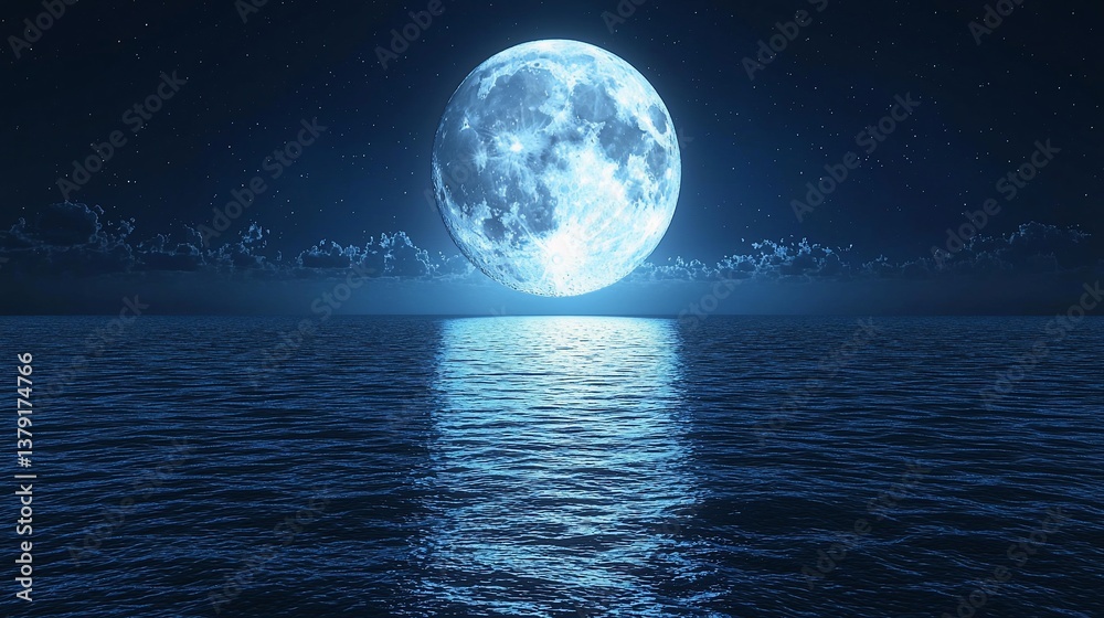 Full Moon over Calm Water Full Moon over Calm Water