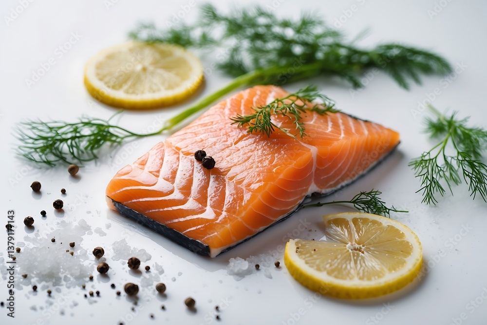 Fresh salmon fillet with lemon and dill recipe for healthy eating and balanced diet ideas here now Fresh salmon fillet with lemon and dill recipe for healthy eating and balanced diet ideas here now