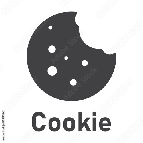 Cookie icon vector, Cookie Logo, Illustration design