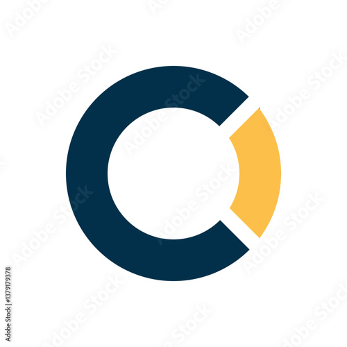 Letter C and O logo template.