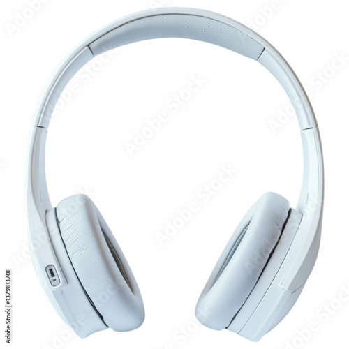 Wireless Headphones for music enjoyment: A close-up, isolated image of a sleek, over-ear wireless headphone, designed for optimal listening experience and modern comfort. photo