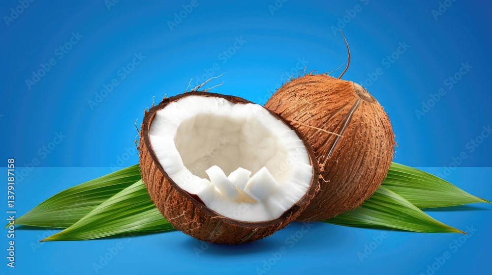 Coconut preparation tropical setting food photography vibrant environment close-up view refreshing concept Coconut preparation tropical setting food photography vibrant environment close-up view refreshing concept