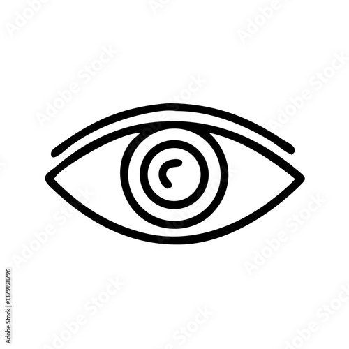 Optometry concept, icon, vector