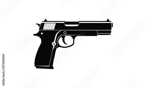 illustration of a gun silhouette