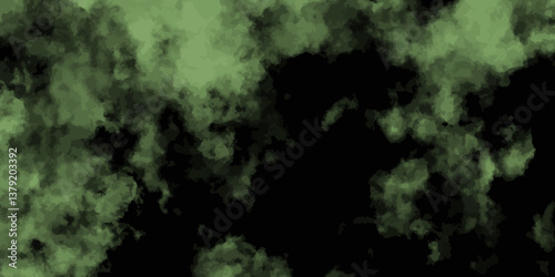 Abstract modern realistic color cloudscape smoke cloud isolated cloud appears soft and ethereal on black background.	