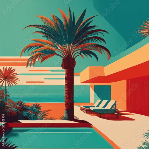 Mid-Century Modern Palm