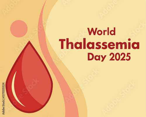 World Thalassemia Day 2025: raising global awareness with a blood drop.