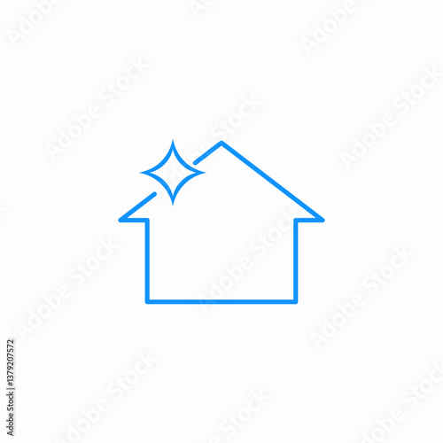 house cleaning icon sign vector