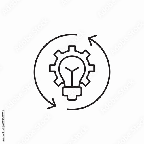 innovative system icon sign vector