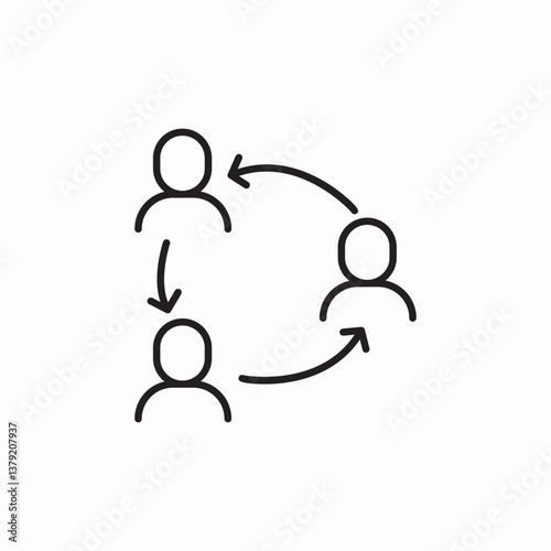 network cycle icon sign vector