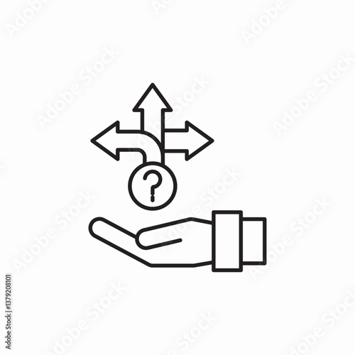 path advice icon sign vector