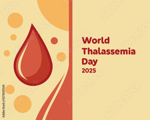 World Thalassemia Day 2025: raising global awareness with a blood drop.