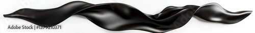 Abstract black flowing fabric