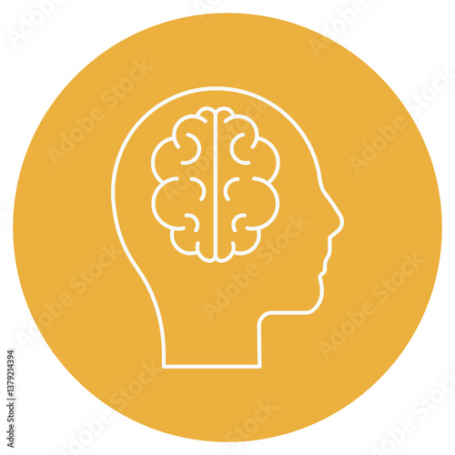 Mind Icon, Unlocking the Power of the Mind, The Mind A Gateway to Infinite Possibilities, vector