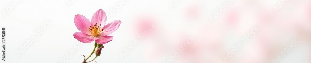 Delicate flower isolated on a white background, nature, bloom Delicate flower isolated on a white background, nature, bloom