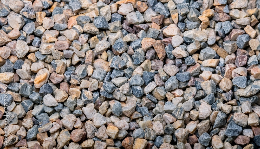 An array of mixed color pebbles close up An array of mixed color pebbles close up