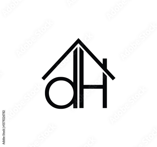 dh real estate logo design	