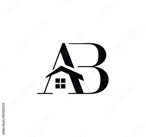 ab real estate logo design	