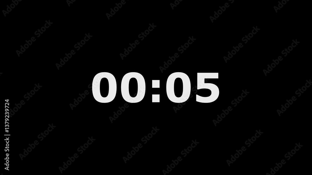 Countup video from 0 to 60 seconds timer.