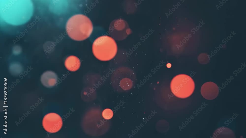 A red animated bokeh background.