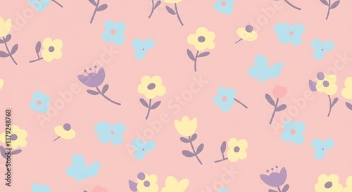 Pastel Bloom Symphony AI Generated