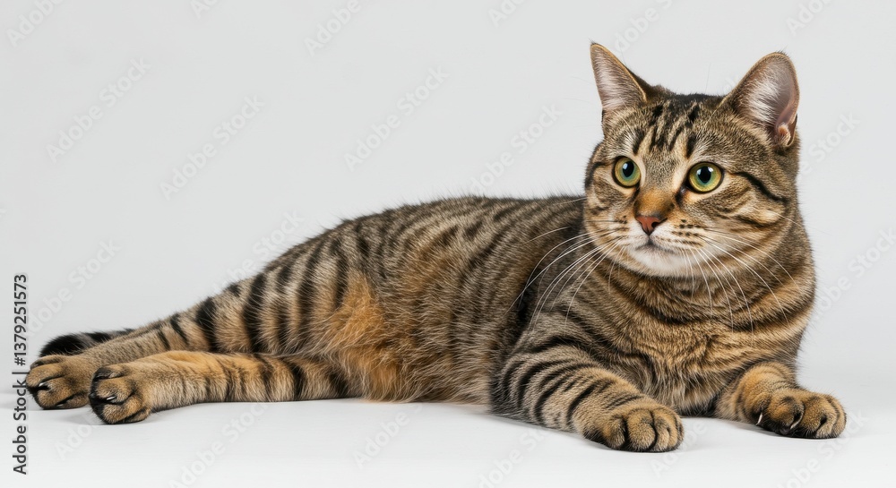Photorealistic cat portrait tabby golden Photorealistic cat portrait tabby golden