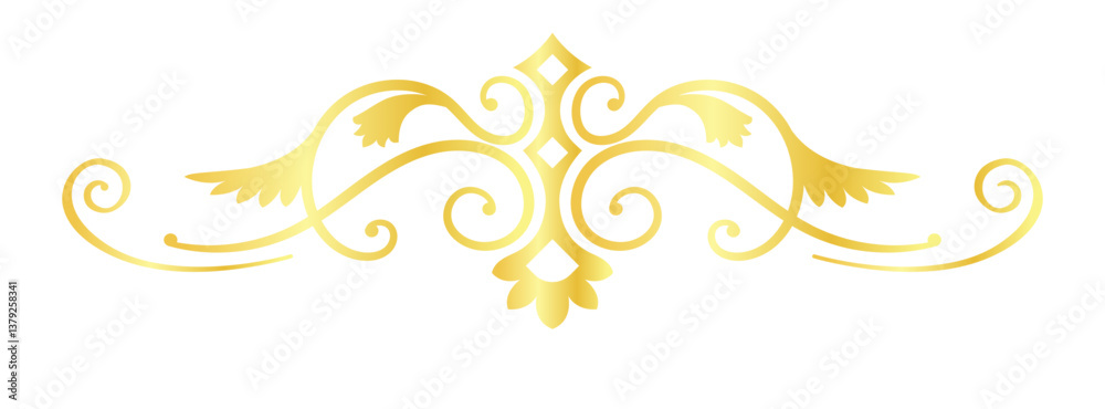 Fototapeta premium separator divider calligraphic ornament hand drawing minimalist elegant element set