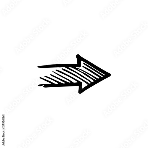 Hand drawn arrow vector icons
