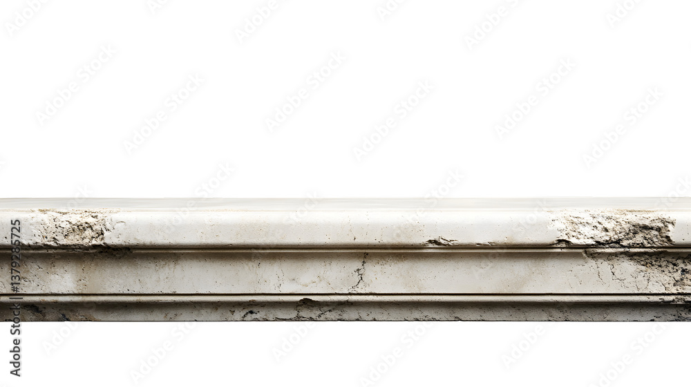 Professional empty top view of limestone table or counter for design mockup and product display Professional empty top view of limestone table or counter for design mockup and product display