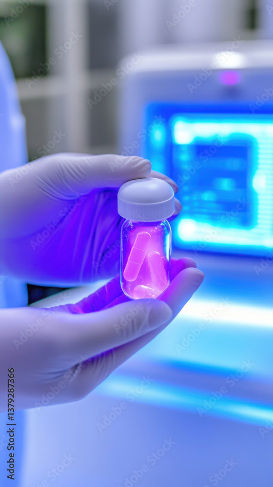 Innovative healthcare technology with customized smart capsule in laboratory setting Innovative healthcare technology with customized smart capsule in laboratory setting