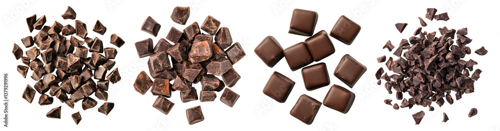 custom made wallpaper toronto digitalVaried Chocolate Types for Culinary Use and Baking Purposes, Isolated on Transparent Background