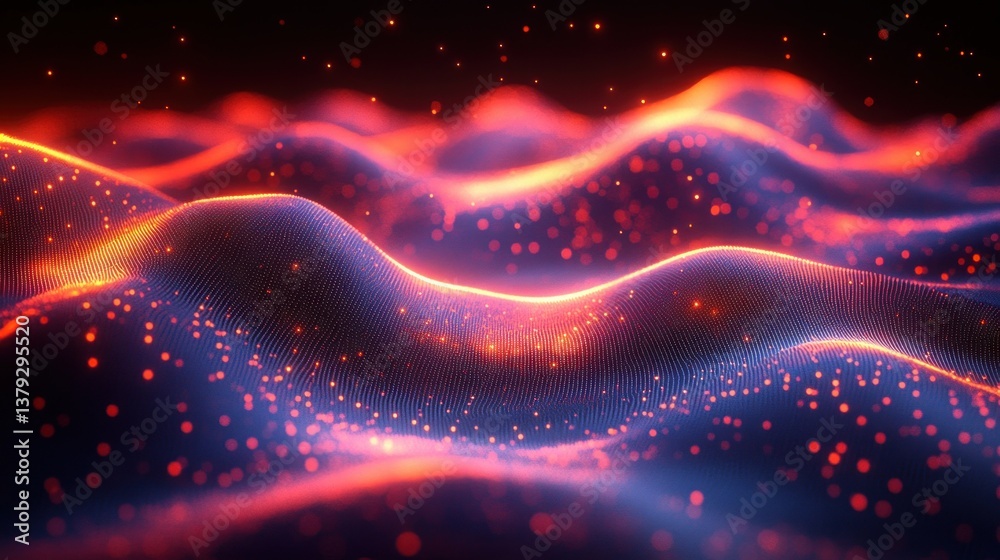 Vibrant Red Orange Halftone Sound Wave Abstract Background Graphic Design Vibrant Red Orange Halftone Sound Wave Abstract Background Graphic Design