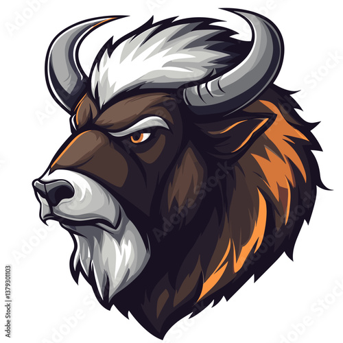 Battle-ready musk logo featuring a fierce looking animal for esports branding and competition