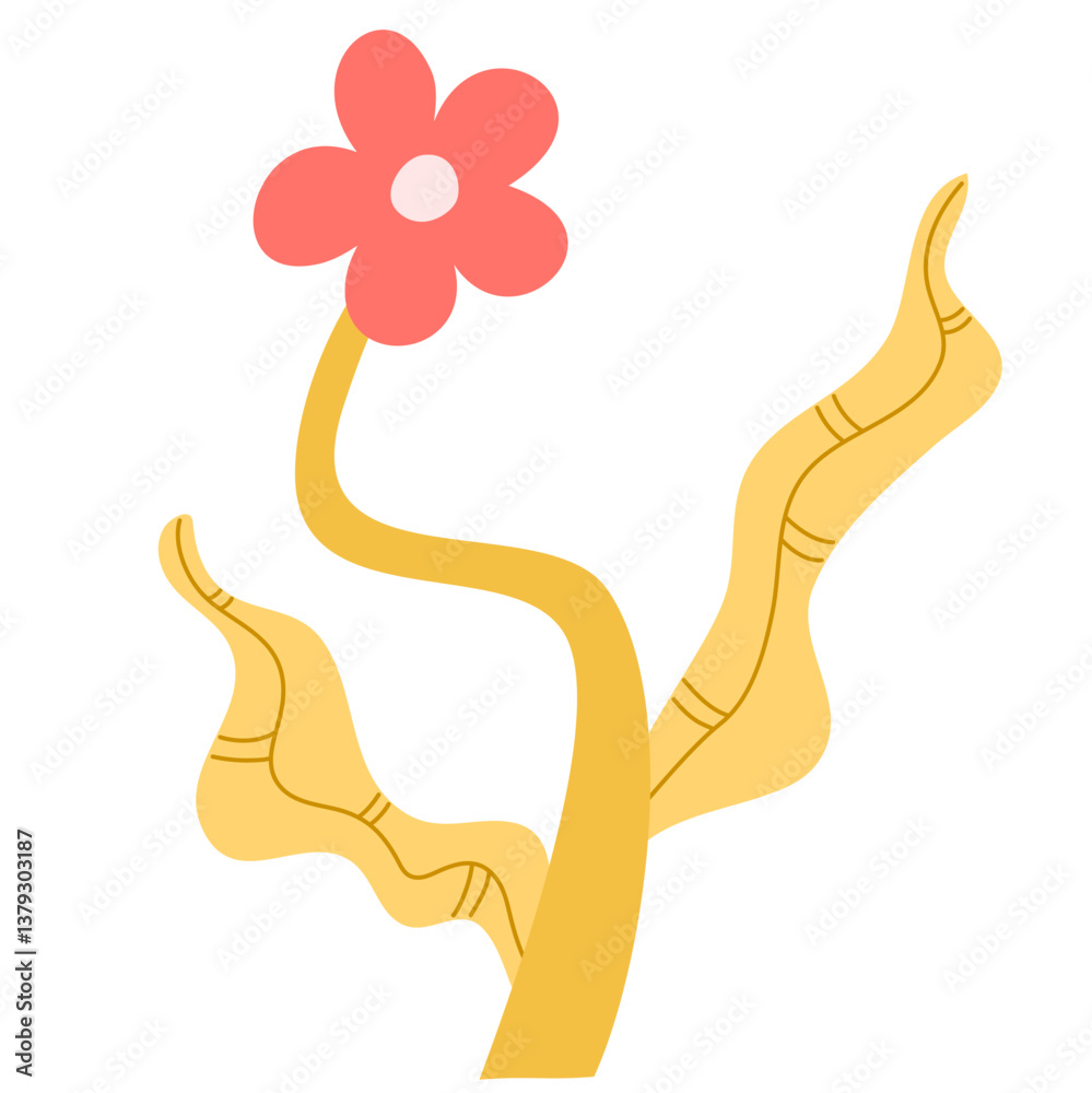 Obraz premium Hand drawn flower decoration elements illustration