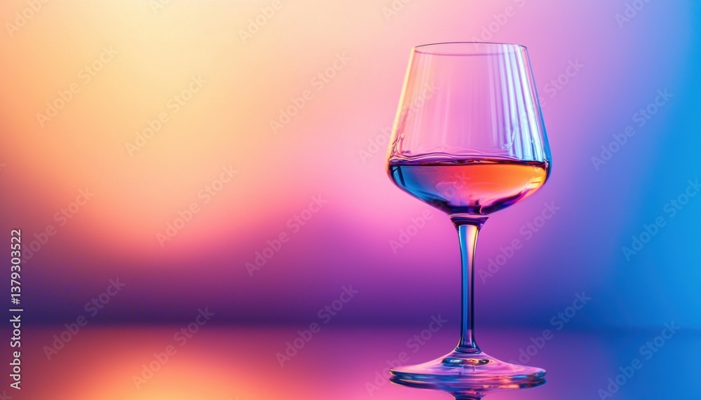 Elegant glass of rose wine captured in soft gradient light studio setting high fidelity artistic viewpoint Elegant glass of rose wine captured in soft gradient light studio setting high fidelity artistic viewpoint
