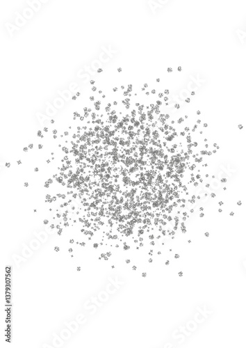 silver glitter- black grey sparkle shimmer confetti, luminous Shiny glittering dust