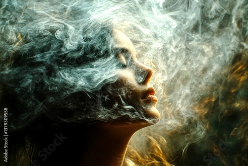 Metaphorical chemical imbalances awareness of a loss of pleasure or interest. Psychological healing. Chemical imbalances - cause of depression: abstract image of physical state. Feeling lost. photo