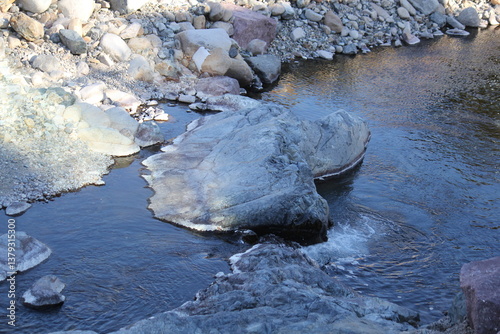 Image of rocks along the Daecheongcheon River Trail