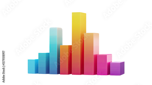Colorful Growth Charts: A vibrant, multi-colored bar graph illustrating growth and progress, perfect for business presentations and data visualization. Free Download Colorful Growth Charts: A vibrant, multi-colored bar graph illustrating growth and progress, perfect for business presentations and data visualization. - GFXLoad
