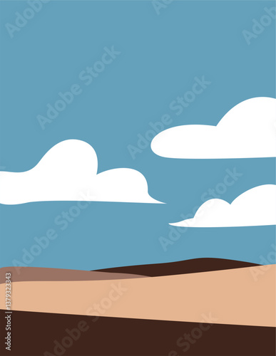 sea landscape with clouds