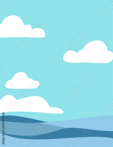 blue sky with clouds