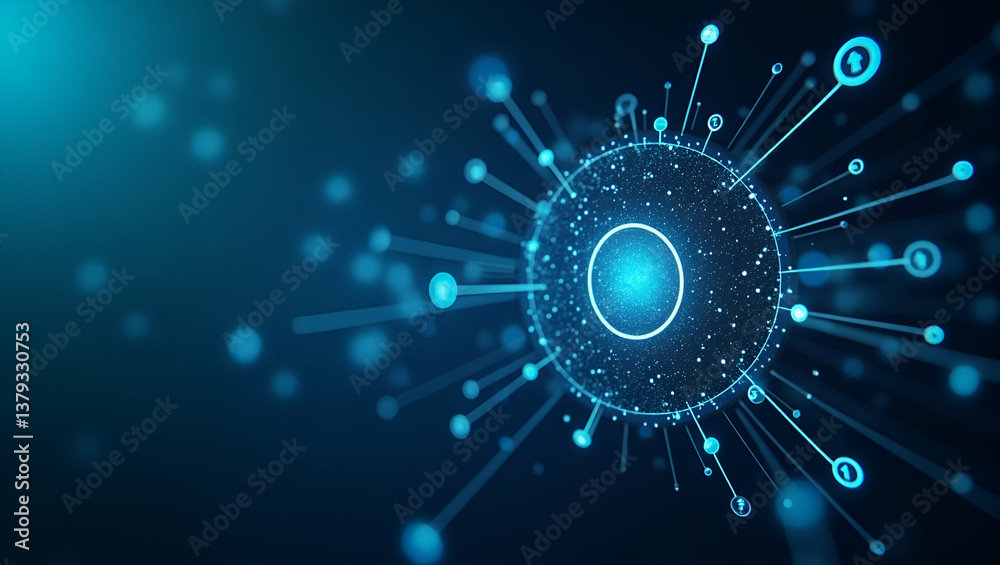 Secure Decentralized Money Transfers: Visualizing Trustless Blockchain Transactions for Efficient Digital Payments in Modern Fintech - Stock Photo Concept with Left Space Secure Decentralized Money Transfers: Visualizing Trustless Blockchain Transactions for Efficient Digital Payments in Modern Fintech - Stock Photo Concept with Left Space