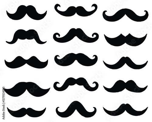 mustache seamless pattern